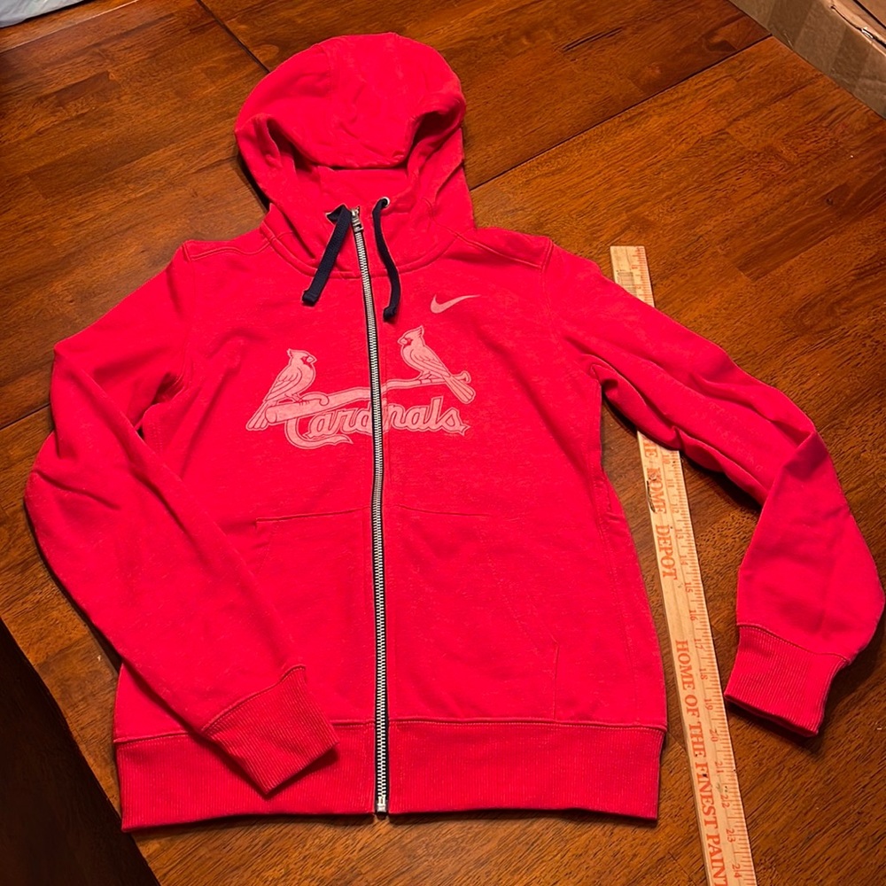 NWT Nike St Louis Cardinals fleece zip up hoodie size medium
